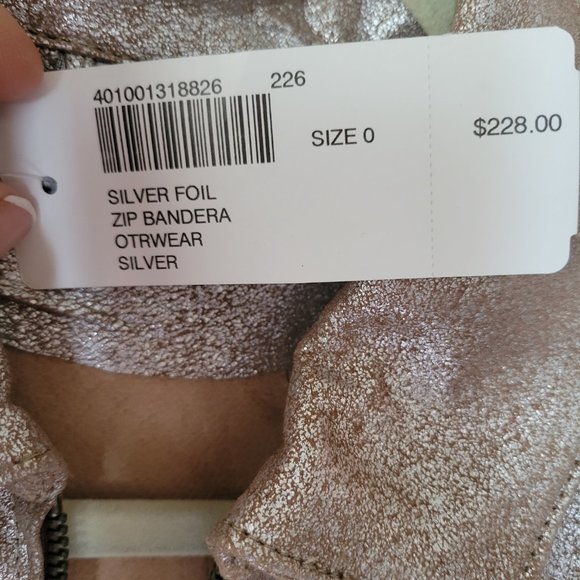 Chico's Leather Foil Jacket - Picture 2 of 5